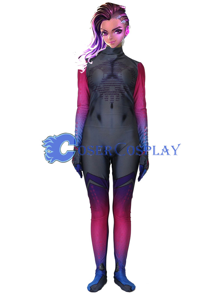 2018 Sombra Olivia Colomar Overwatch OW Cosplay Costume